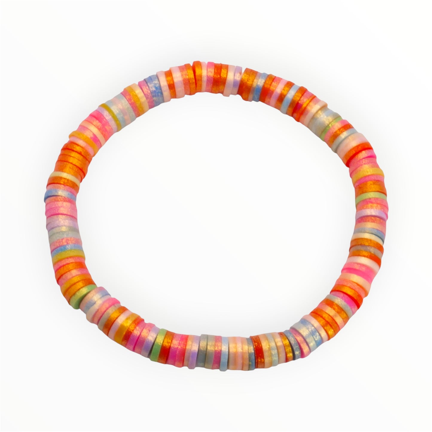 Sunset Rainbow Heishi Bracelet