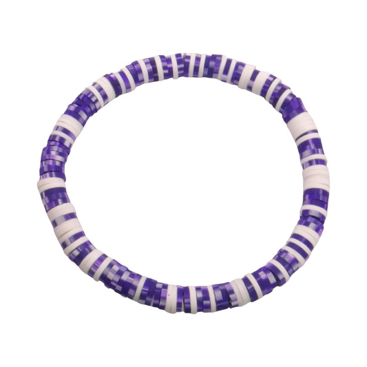 Ultraviolet Clay bead Bracelet