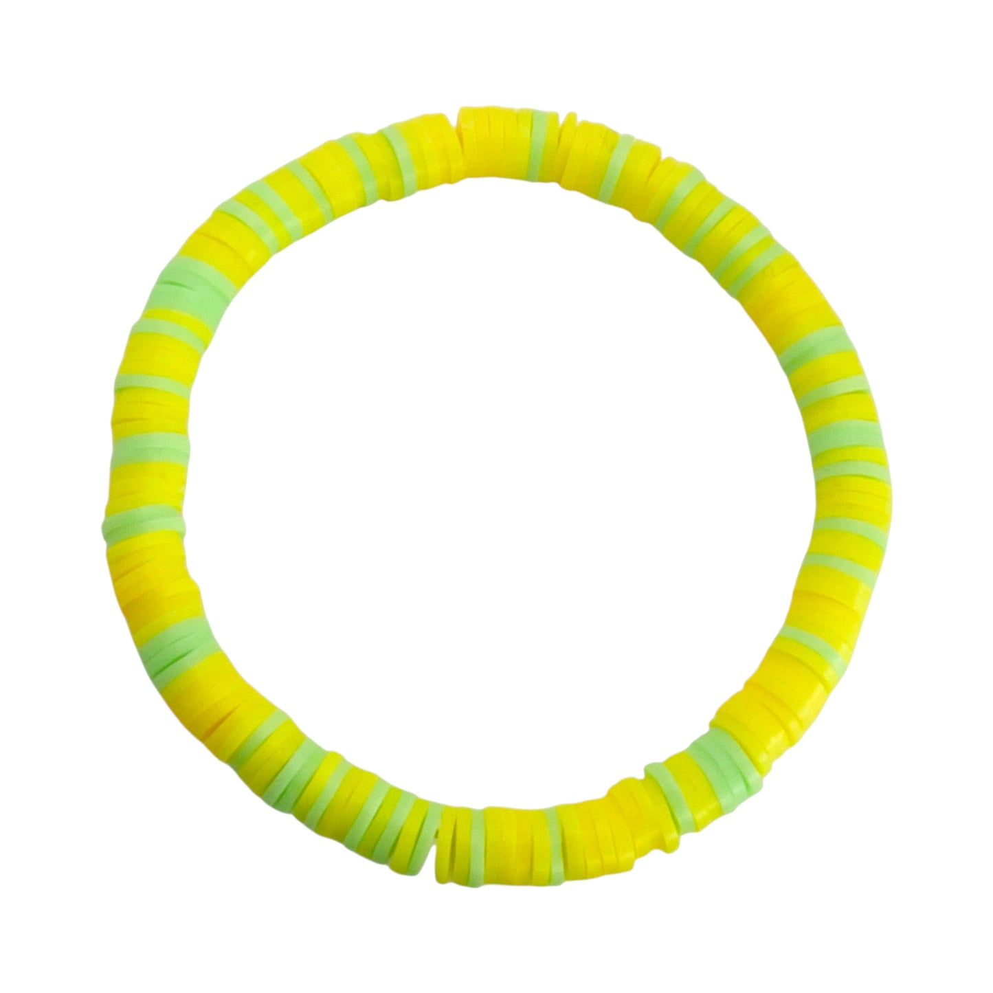 Lemon Lime Pop Clay Bead Bracelet
