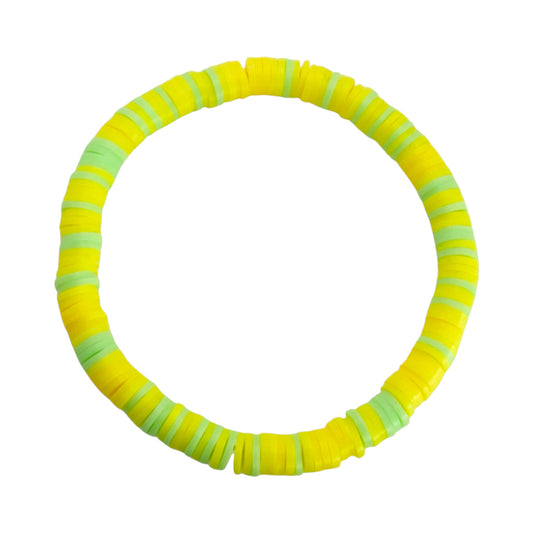 Lemon Lime Pop Clay Bead Bracelet