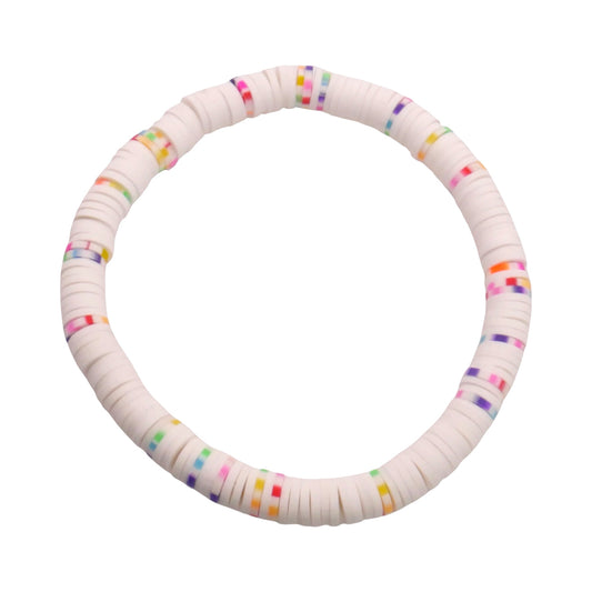 Confetti Cloud Clay bead Bracelet