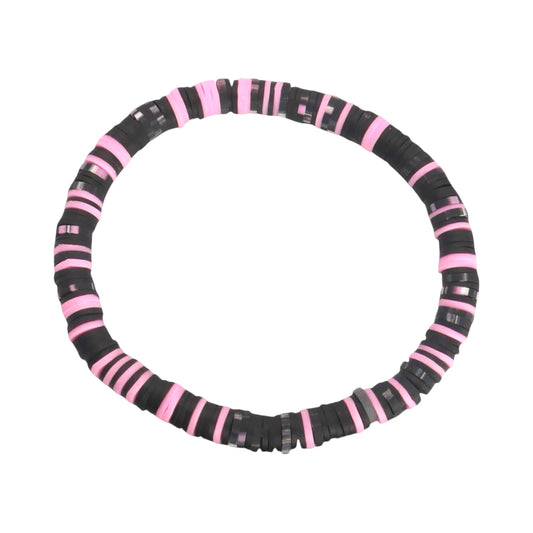 Midnight Blush Clay Bead Bracelet