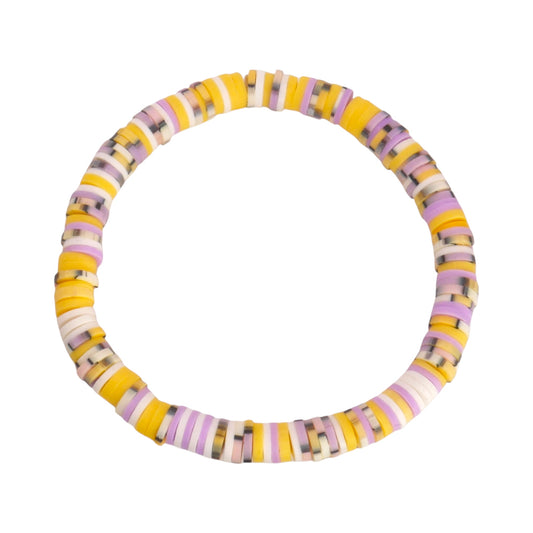 Honey Haze Clay Bead Bracelet