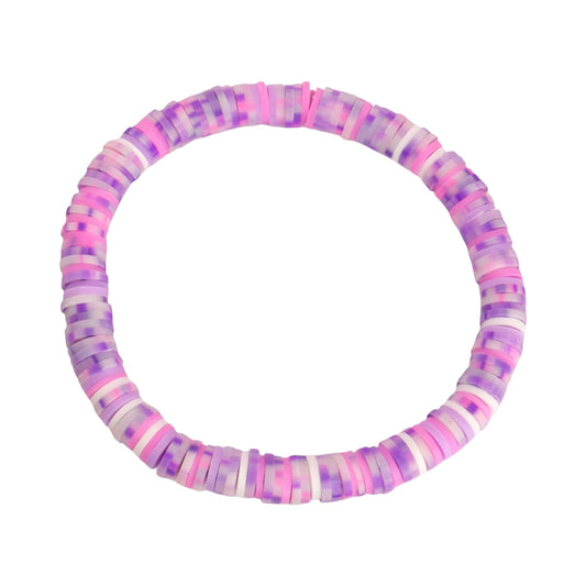 Lavender Mist Clay Bead Bracelet