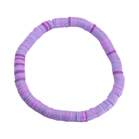 Lavender Dream Clay Bead Bracelet