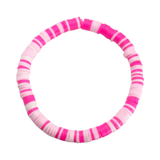 Strawberry Milk Clay Bead Bracelet