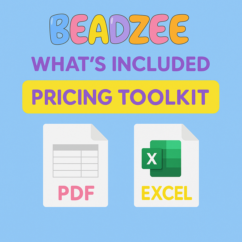 Handmade Bracelet & Jewelry Pricing Toolkit | Excel, Google Sheets & Printable Worksheet - DIGITAL PRODUCT