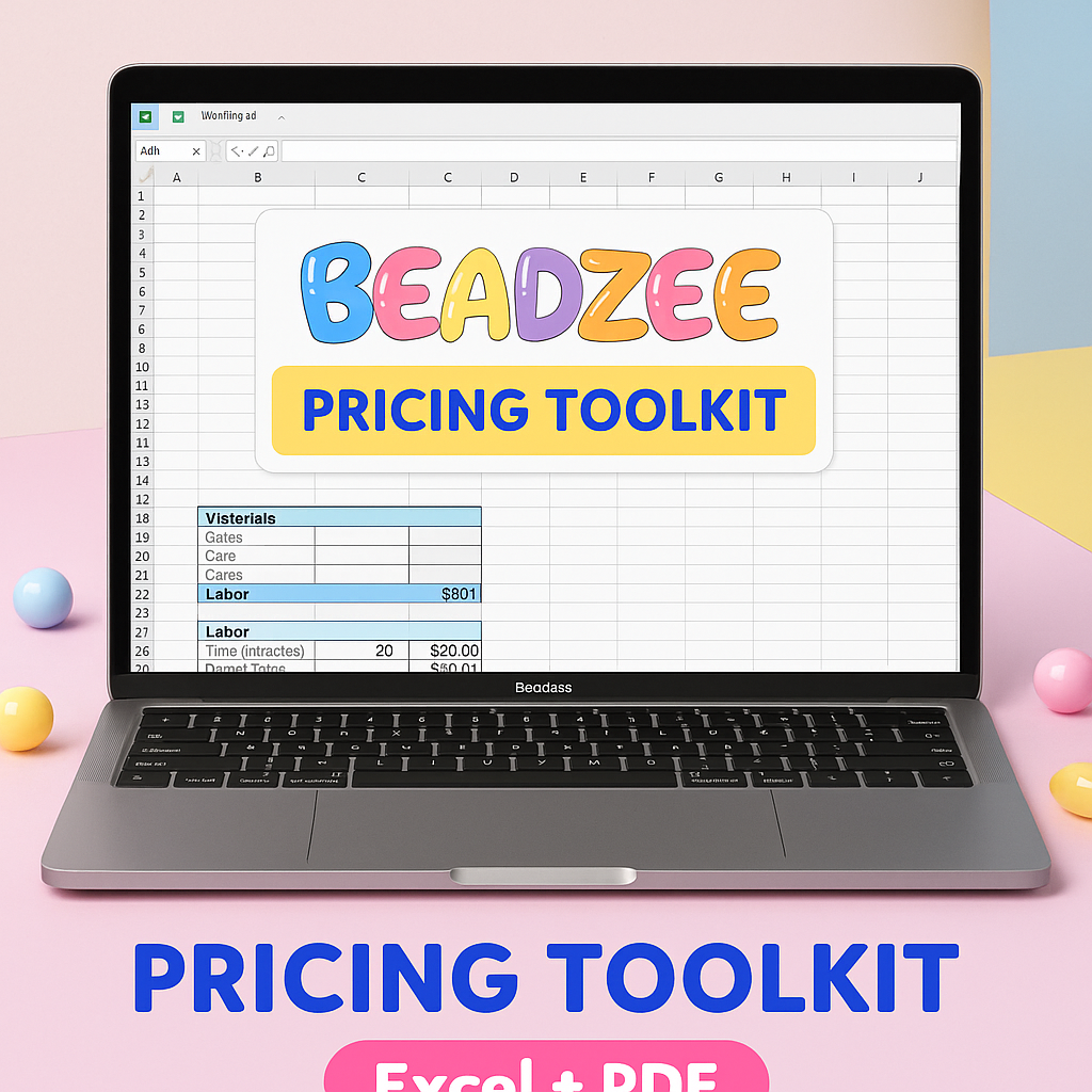 Handmade Bracelet & Jewelry Pricing Toolkit | Excel, Google Sheets & Printable Worksheet - DIGITAL PRODUCT